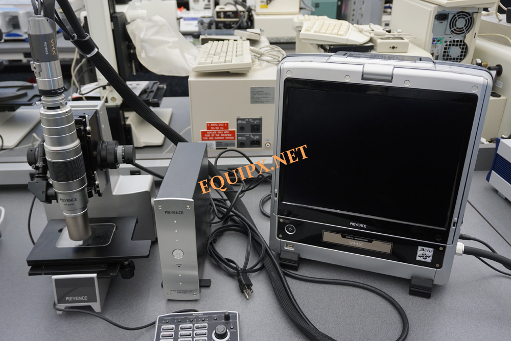 Keyence VHX-600K controller with VHX500 microscope and VHZ-500 zoom lens  (500-5000x)